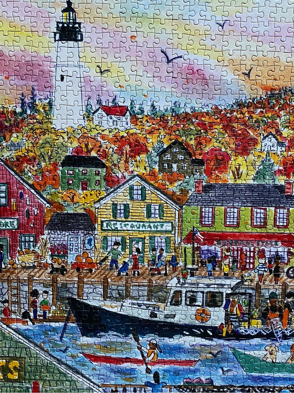 Galison Michael Storrings 1000 Piece Puzzle- “Autumn by the Sea”